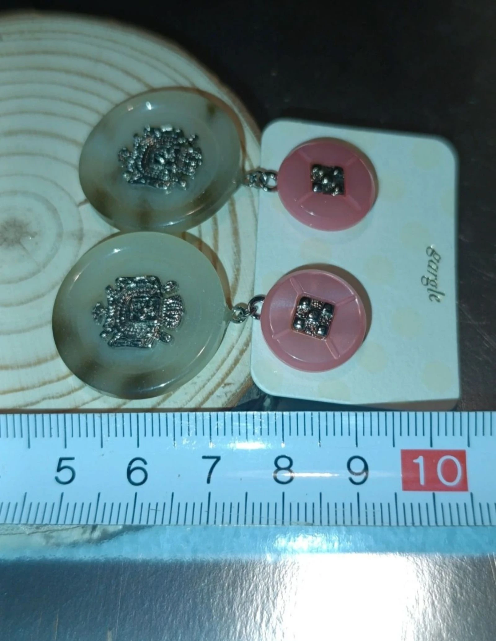 Boucles d'oreilles design double cercle Gargle – photo 7